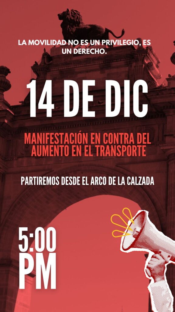 ¡No al aumento del transporte público!: estudiantes de la UG alzan la voz