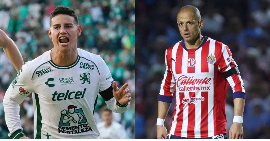 Duelo de exmadridistas: James Rodríguez y 'Chicharito' Hernández se reencuentran en la Liga MX