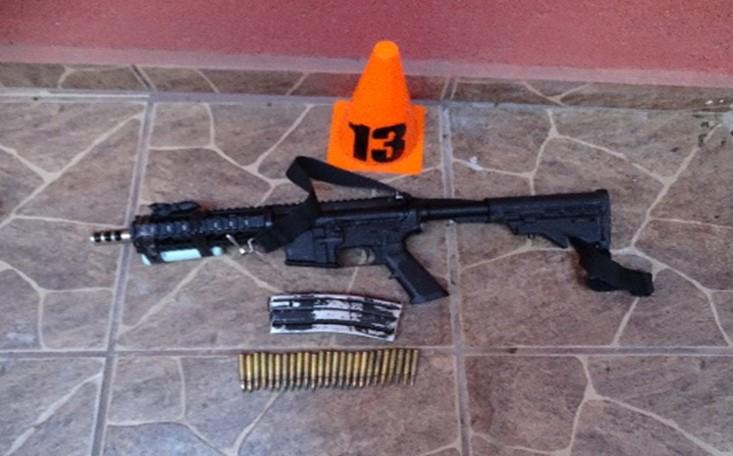 Delincuentes tenían armamento de uso exclusivo de las Fuerzas Armadas