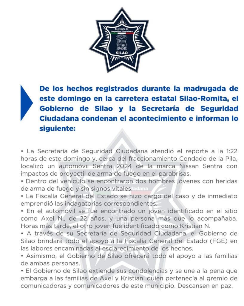 Asesinan a reportero en Silao; ya había recibido amenazas